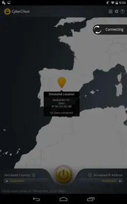 CyberGhost android App screenshot 1